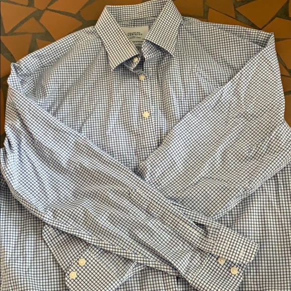 Charles Tyrwhitt Other - Charles Trywhitt light blue white gingham shirt